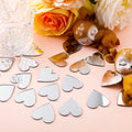 100pcs Acrylic Mirror Circle Square Wall Sticker Bedroom Wedding Decoration Heart Shaped Raindrops Art Wall Decals Home Decor