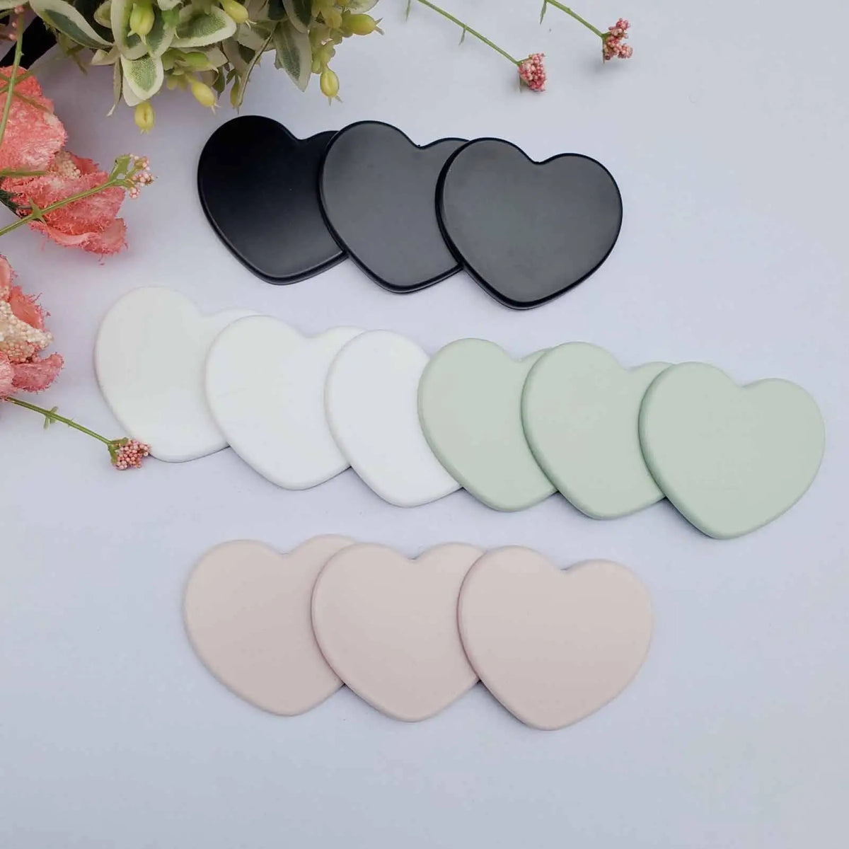 Cute Heart Shaped Travel Makeup Mirror Portable Waterproof Vanity Mirror with Suction Cup for Bathroom, Women Girls Teen, Gifts
