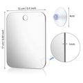 Acrylic Anti Fog Mirror Shower Shaving Fogless Mirror Washroom Travel Accessories For Women Makeup Man Shaving Bathroom Tools
