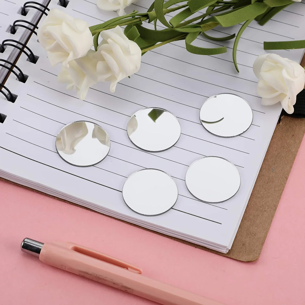 100pcs Acrylic Mirror Circle Square Wall Sticker Bedroom Wedding Decoration Heart Shaped Raindrops Art Wall Decals Home Decor