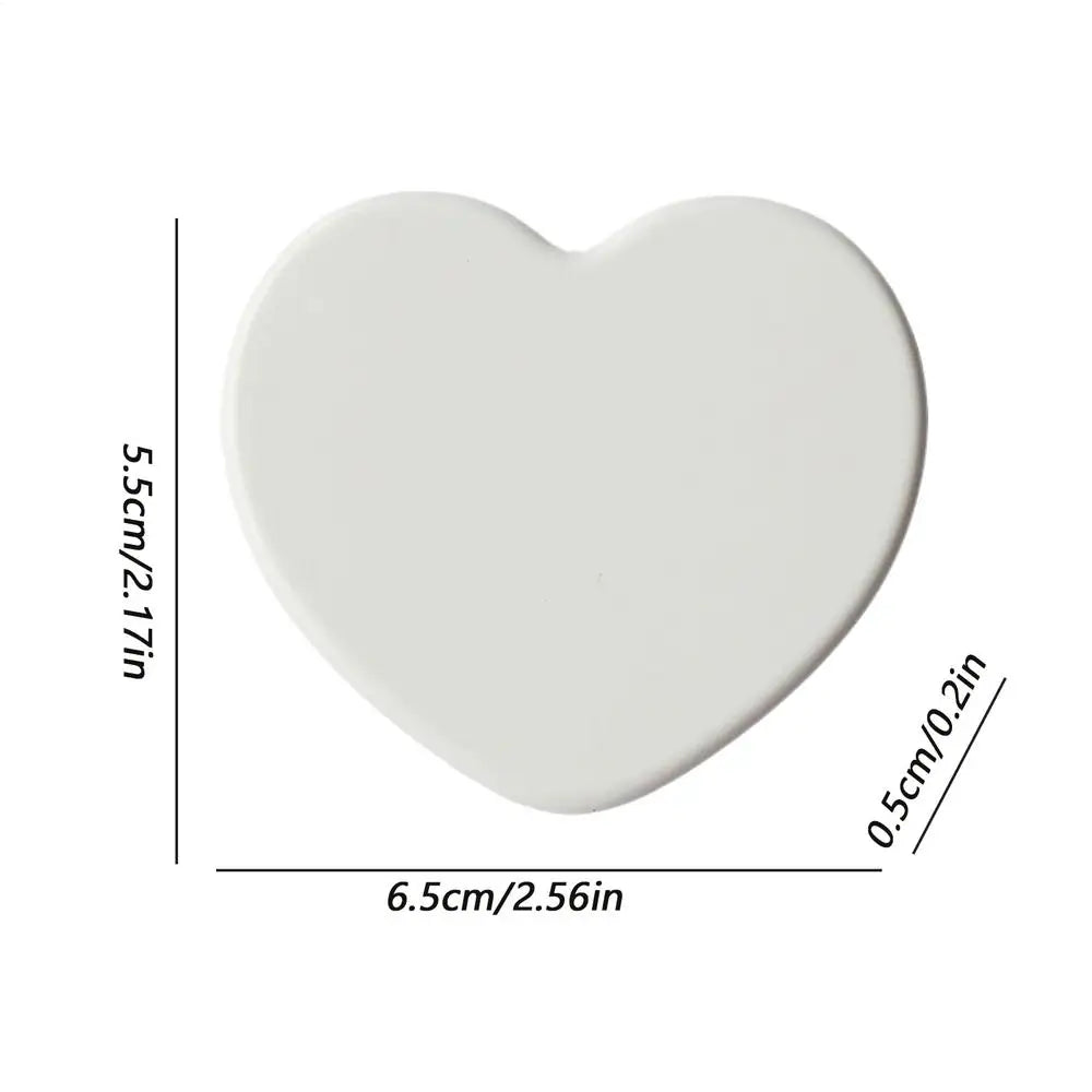 Cute Heart Shaped Travel Makeup Mirror Portable Waterproof Vanity Mirror with Suction Cup for Bathroom, Women Girls Teen, Gifts